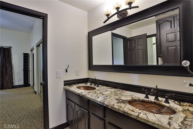 bathroom featuring vanity