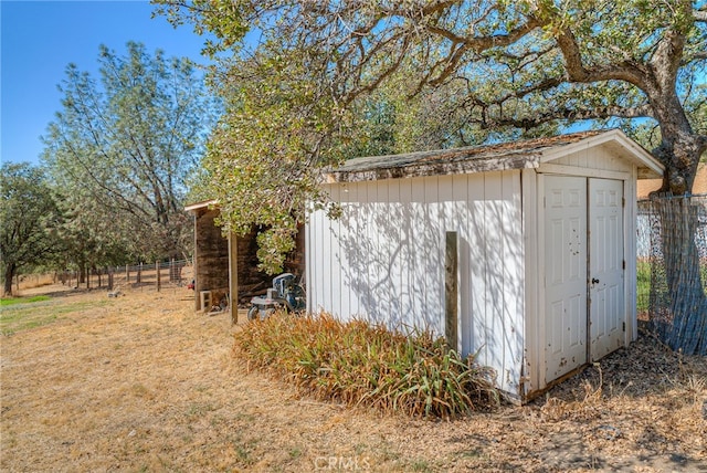 view of outdoor structure