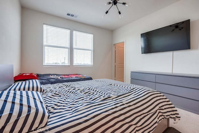 bedroom featuring carpet floors