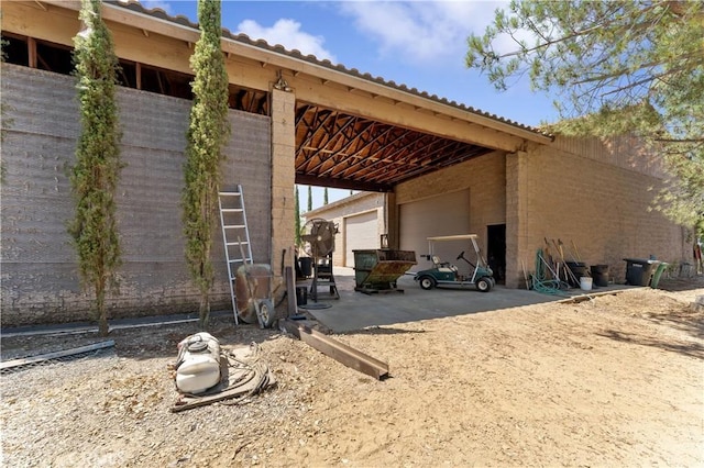 view of side of property