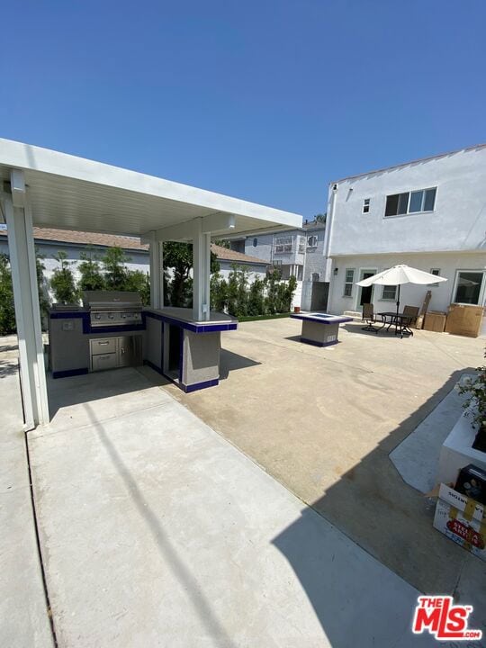 view of patio / terrace featuring area for grilling