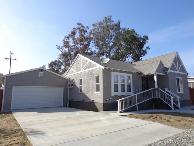 view of front of home featuring a garage