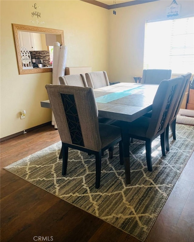 8043 Mojave Tropico Rd, Mojave, CA 93501 - dining space featuring wood finished floors and baseboards