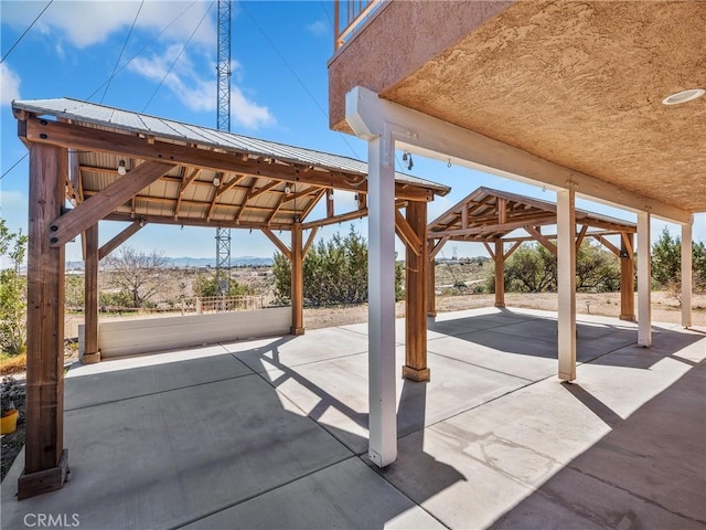 8187 Anaconda Ave, Oak Hills, CA 92344 - view of patio / terrace with a gazebo