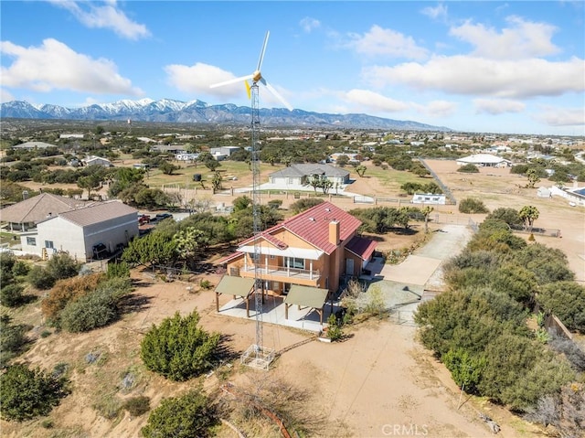 8187 Anaconda Ave, Oak Hills, CA 92344 - birds eye view of property featuring a mountain view