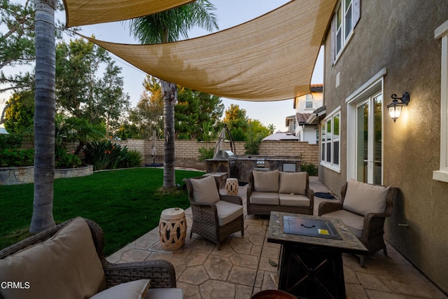 view of patio / terrace with outdoor lounge area