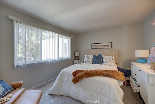 bedroom with carpet floors