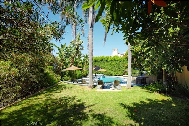 4347 Canyon View Ln, Palos Verdes Peninsula, CA 90274 - fenced backyard with an outdoor pool and a patio