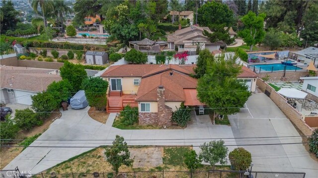 birds eye view of property