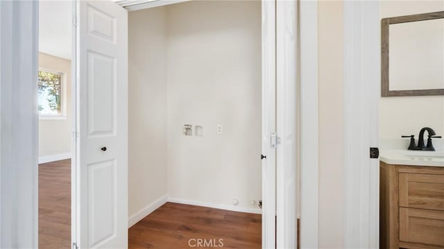 6241 Mountain View Dr, Paradise, CA 95969 - hall with wood finished floors and baseboards