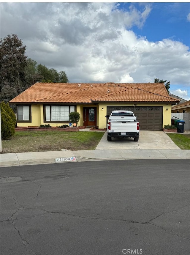 ranch-style house with a garage