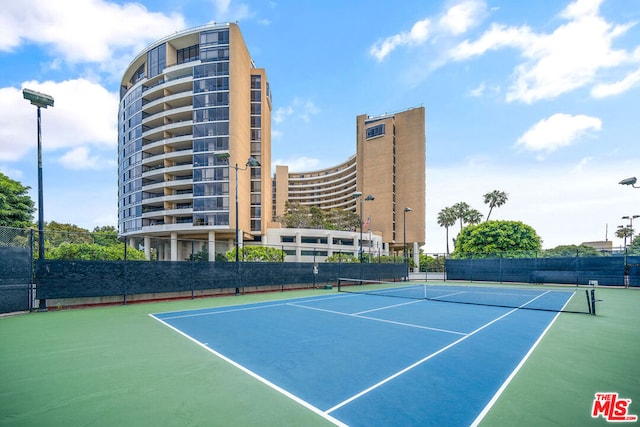 view of tennis court