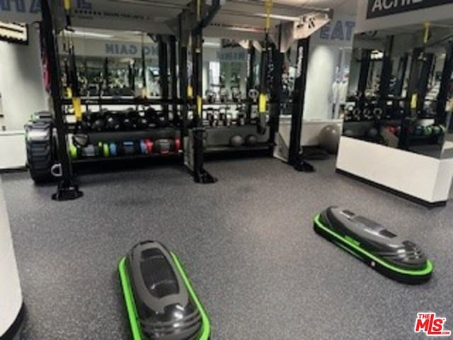 view of workout area