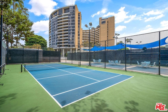 view of tennis court