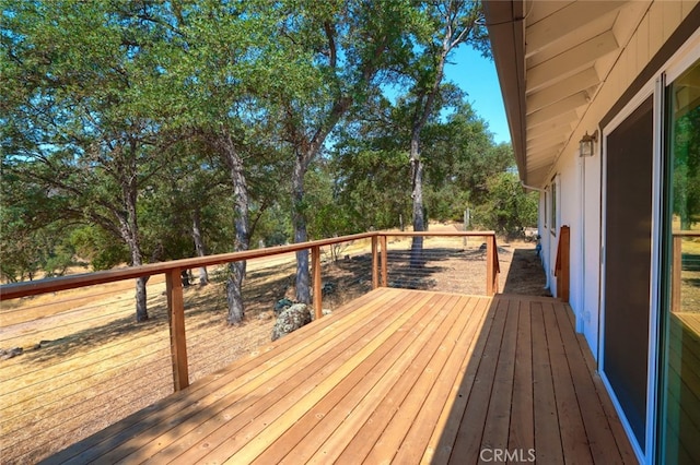 view of wooden terrace