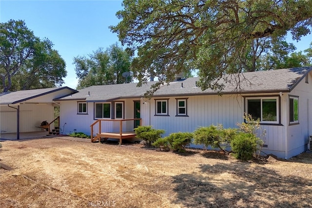 view of rear view of property