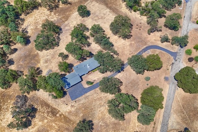 aerial view with a desert view
