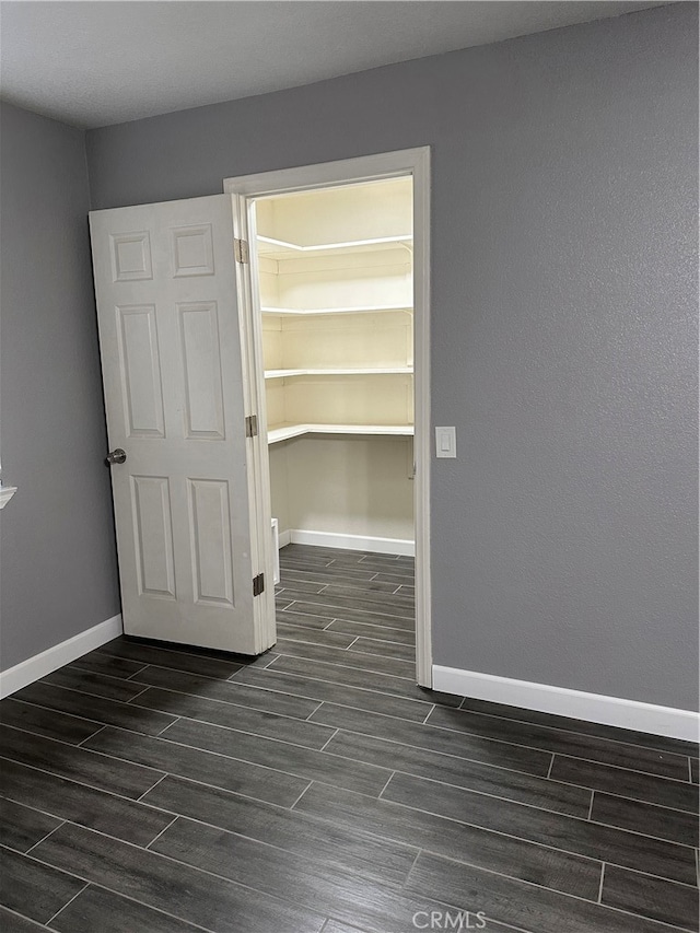 interior space featuring dark hardwood / wood-style floors