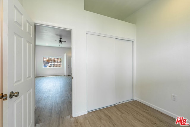 interior space with light wood-type flooring