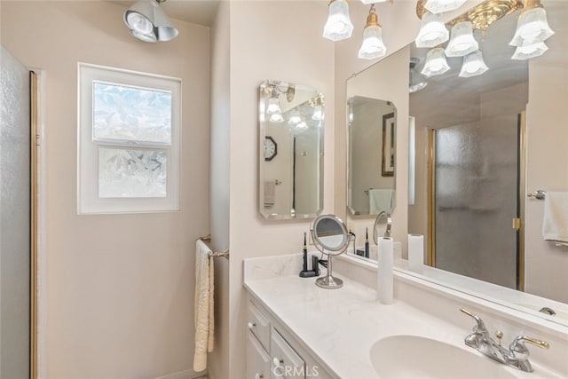 bathroom featuring vanity