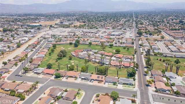 bird's eye view featuring a mountain view