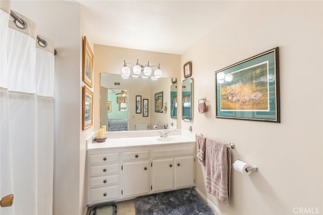 bathroom with vanity