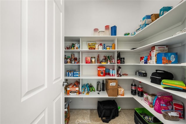 view of pantry