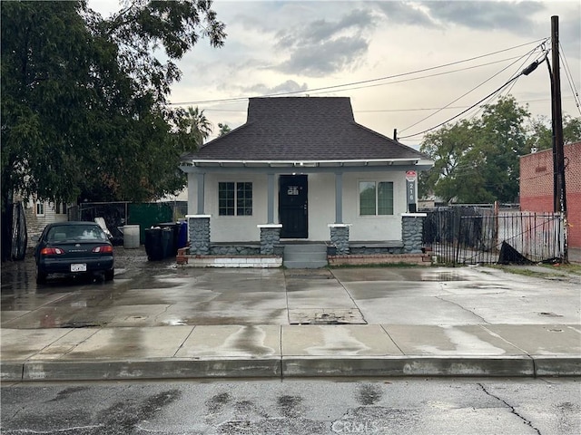 view of front of property with a porch