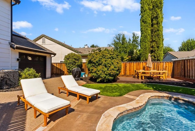 view of pool with a patio