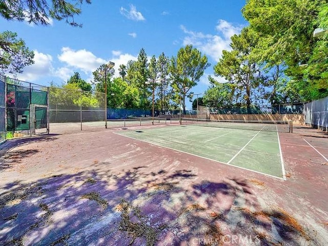 view of sport court