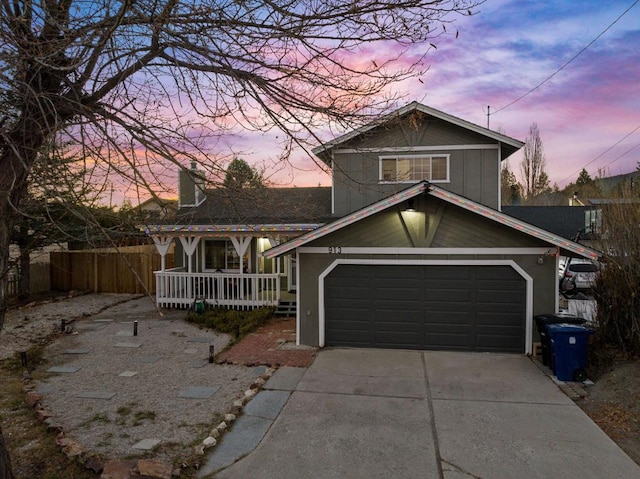 view of front of home featuring a porch