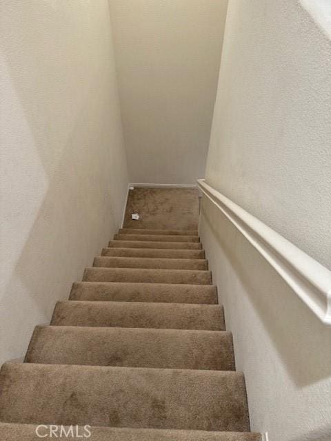 stairway with carpet