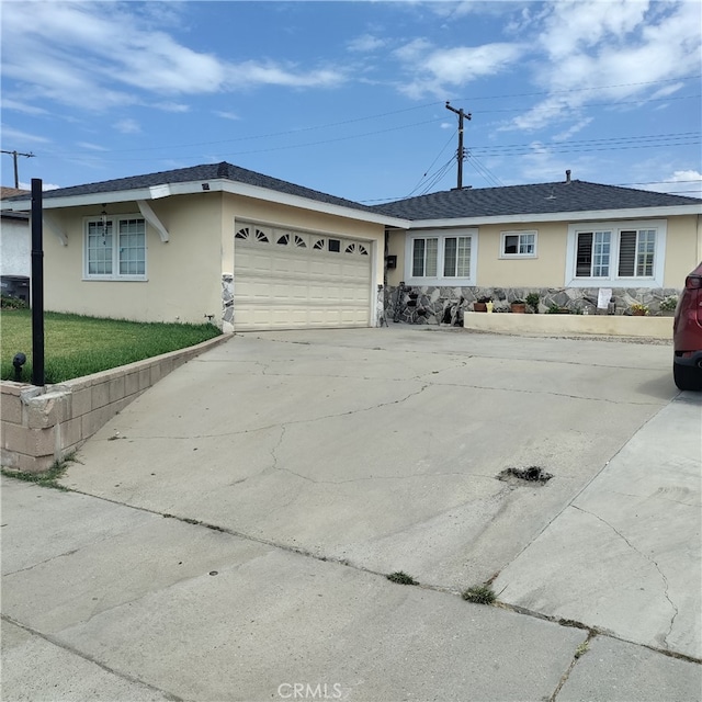 ranch-style house with a garage