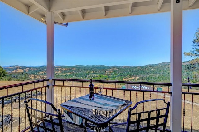 view of balcony