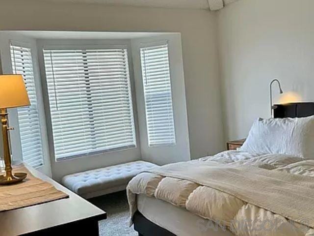 bedroom with carpet floors