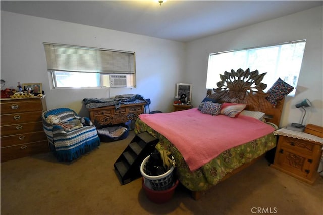 bedroom with carpet floors