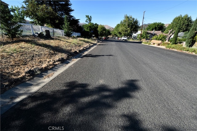 view of road