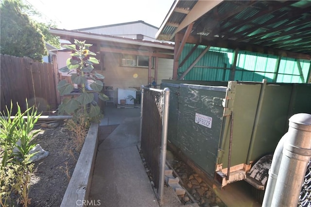 exterior details with fence
