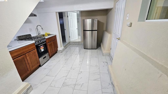 kitchen featuring sink and stainless steel appliances