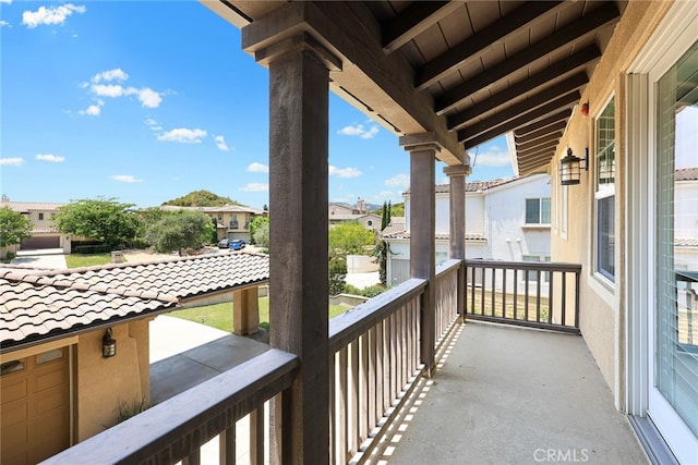 view of balcony