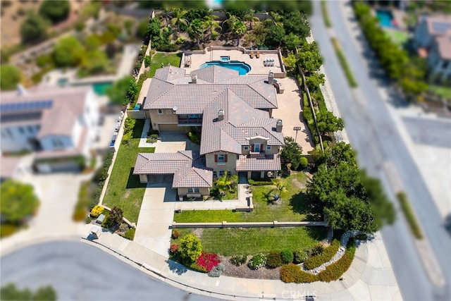 birds eye view of property