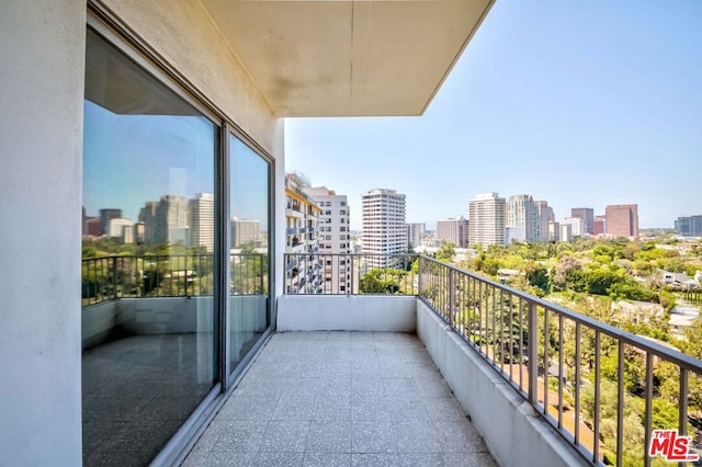 view of balcony