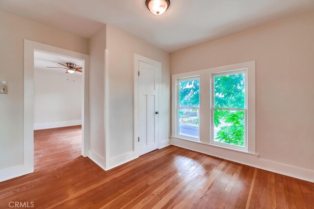 21457 Pecan St, Wildomar, CA 92595 - unfurnished room with hardwood / wood-style floors and a ceiling fan