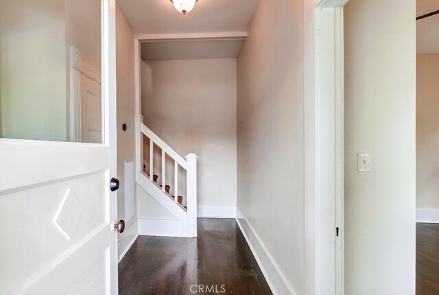 21457 Pecan St, Wildomar, CA 92595 - staircase featuring wood finished floors