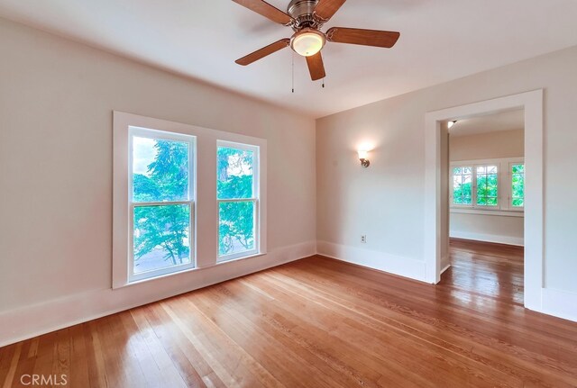 21457 Pecan St, Wildomar, CA 92595 - spare room featuring hardwood / wood-style flooring and a ceiling fan