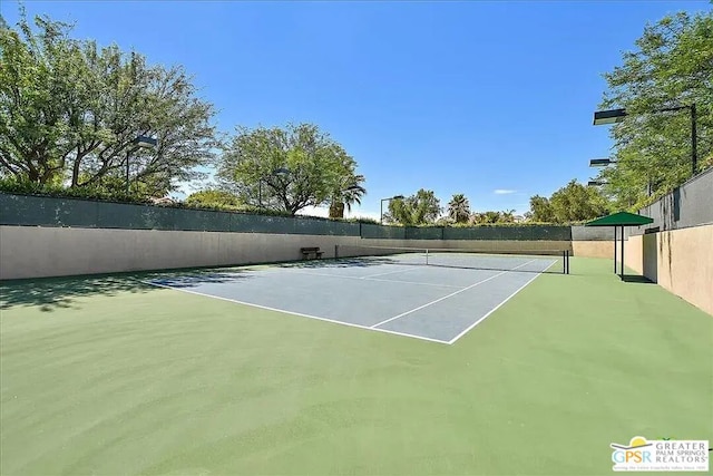 view of tennis court