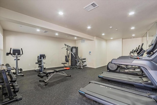 view of exercise room