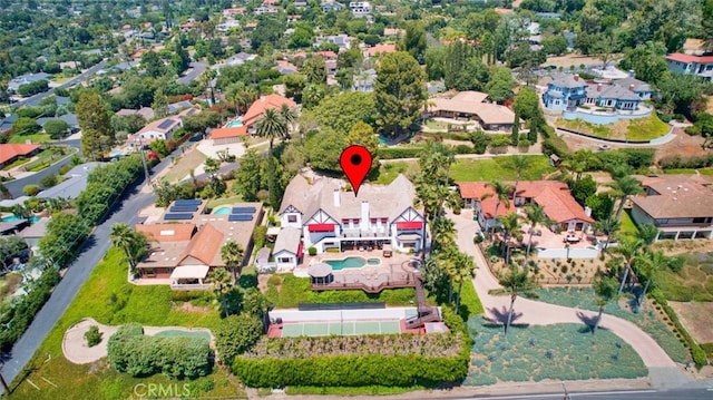 birds eye view of property