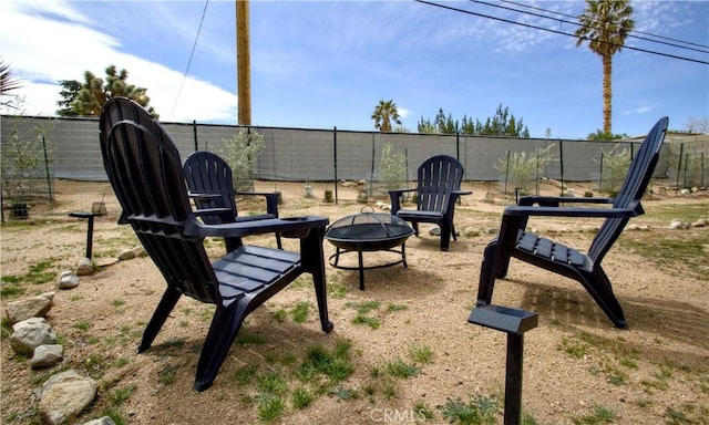 57825 El Dorado Dr, Yucca Valley, CA 92284 - view of community with an outdoor fire pit