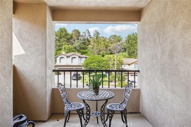 view of balcony